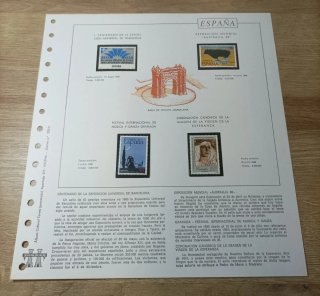 27 sellos y filoestuches 1988 España