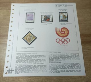 27 sellos y filoestuches 1988 España