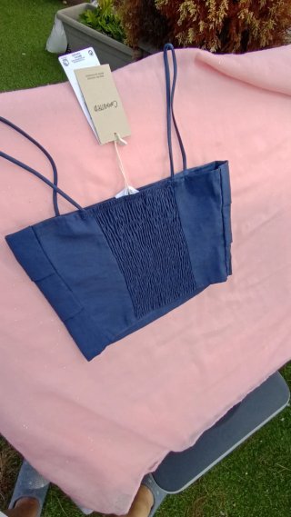 Mango top plisado T. Xs