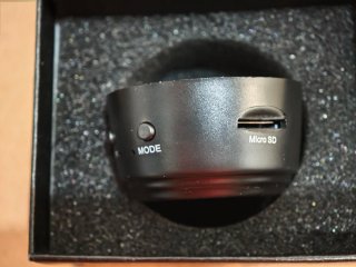 Mini cámara de vigilancia negra