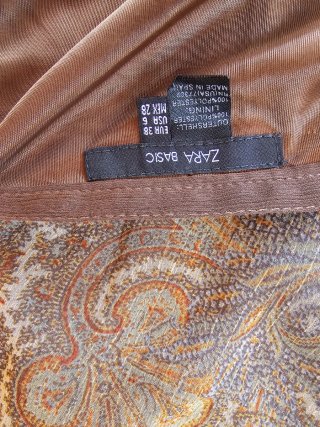 Falda estampada paisley