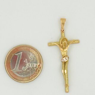 Colgante Cruz Oro 18K con Circonitas 2,60grs