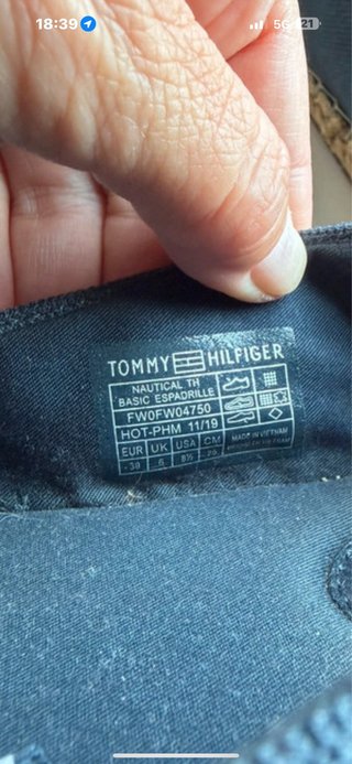 Alpargatas Tommy Hilfiger Azul