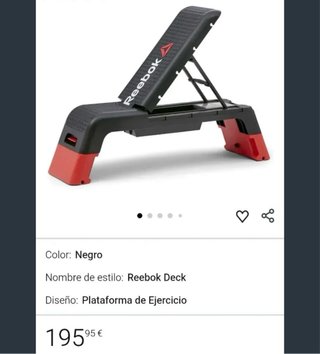 Banco Step Reebok Ajustable