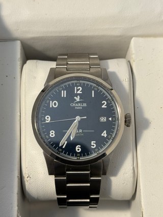 Reloj Charlie Paris Automático Azul y Plateado