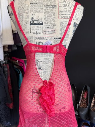 Vestido vintage 00s y2k encaje sexy