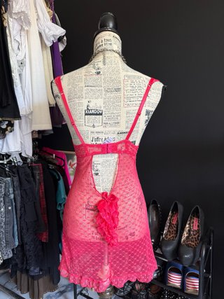 Vestido vintage 00s y2k encaje sexy