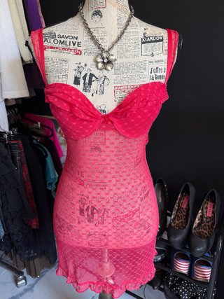 Vestido vintage 00s y2k encaje sexy
