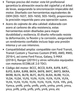 Herramienta de ajuste de motor para Ford