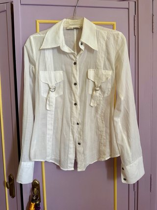 Camisa blanca 100% algodón