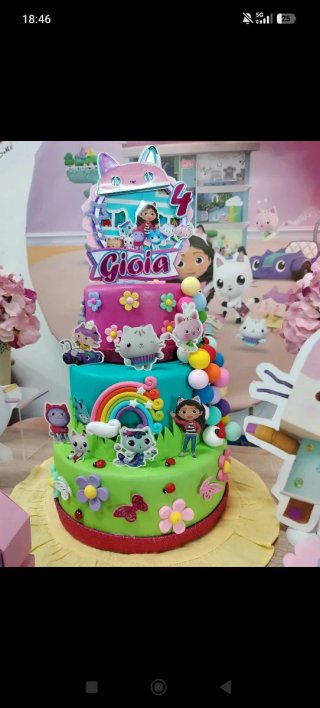 Torta scenografica in gomma crepla