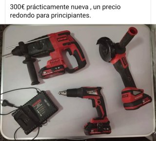 Lote Herramientas STEYER (Taladro, Amoladora, Ator