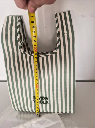 Bolsito Bimba y Lola Rayas Verde/Blanco