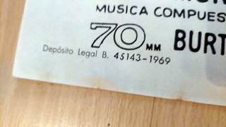 Cartel Original Dos Hombres y un Destino (1969)