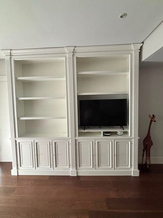Mueble Librería Blanco Macizo