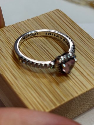 Conjunto Pandora Corazón Rosa Plata