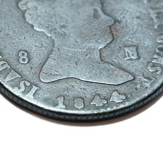 Moneda 8 maravedís 1844 Isabel II