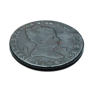 Moneda 8 maravedís 1844 Isabel II