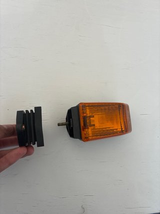 Intermitente Vespino Naranja y Cromado