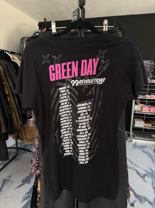 Camiseta Green Day tour 00s Negra