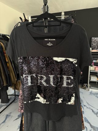 Camiseta True Religion lentejuelas Talla XS