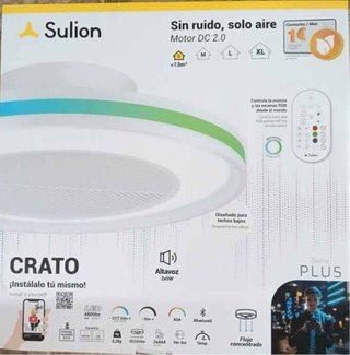 Sulion CRATO Ventilador de Techo LED RGB