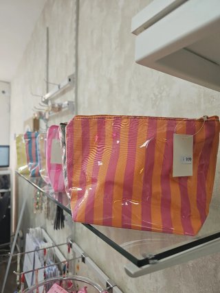Neceser impermeable rayas multicolor