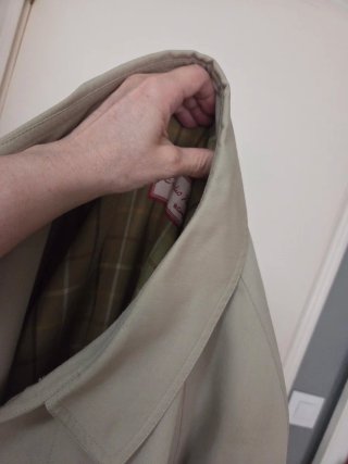 Gabardina Beige Hombre
