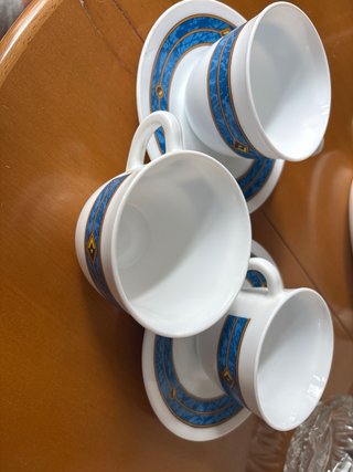 Juego de café tazas y platos