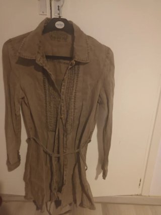 Camisa premamá marrón