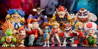 Figuras Super Mario x Street Fighter Nintendo
