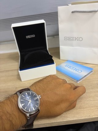 Seiko Presage Cocktail Time SRPK15J1 Azul Marrón