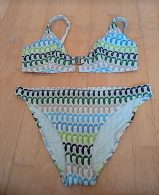 Bikini forrado de hilo multicolor