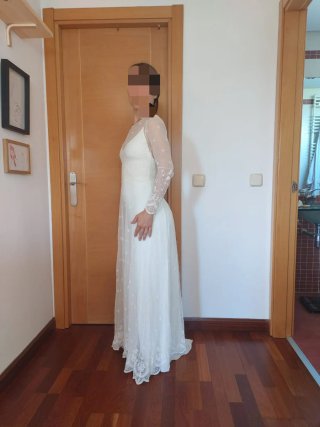 Vestido de Novia Otaudy Encaje Blanco