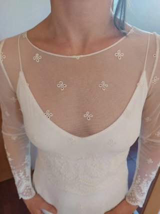 Vestido de Novia Otaudy Encaje Blanco