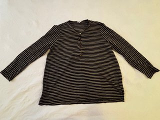 ALIA Jersey rayas negro/dorado premamá T L