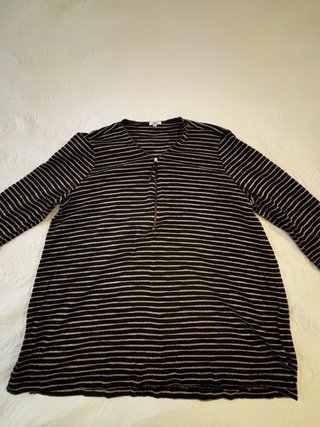 ALIA Jersey rayas negro/dorado premamá T L