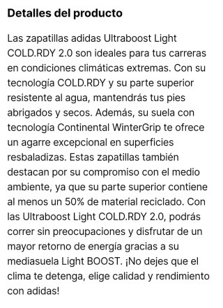 Zapatillas Adidas Ultraboost Cold.Rdy 2.0 T42