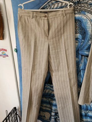 Traje de chaqueta Tintoretto rayas beige