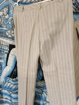 Traje de chaqueta Tintoretto rayas beige