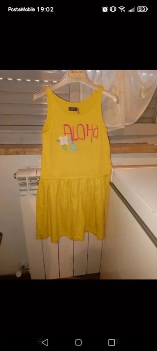 Vestito bimba giallo Aloha 8 anni