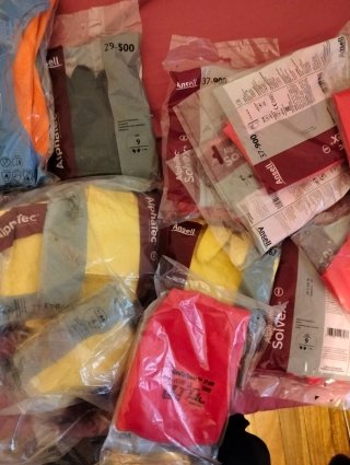 Guantes Honeywell y Ansell Talla 9