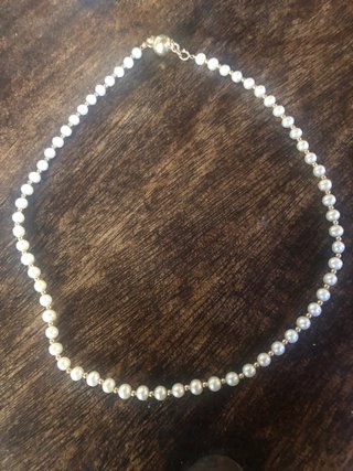 Conjunto perlas y oro 14kt: collar, pulsera, pendi