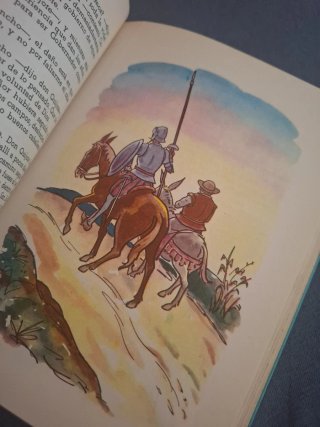 Libro antiguo Don Quijote de la Mancha