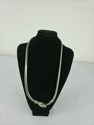 Collana Snake Argento Donna Maglia Serpentina