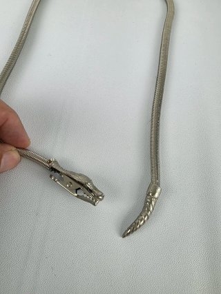 Collana Snake Argento Donna Maglia Serpentina