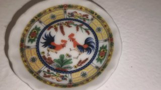 Lote 3 Mini Platos Decorativos Porcelana Oriental