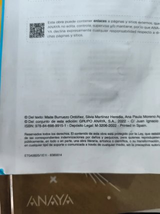 Libro de texto de 3 ° de primaria de Lengua Anaya