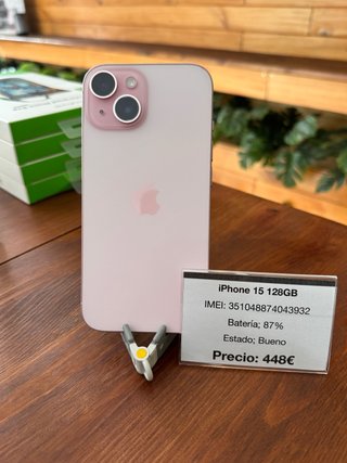 iPhone 15 128GB Rosa (ESIM)