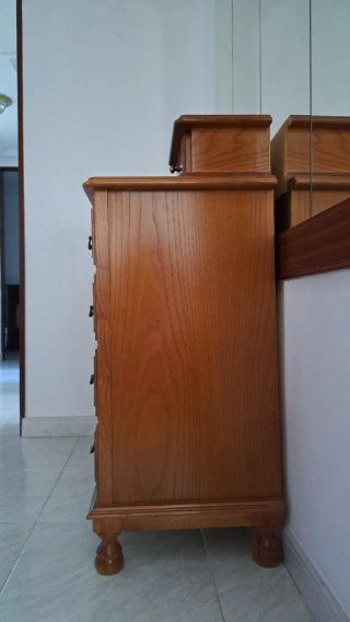 Cómoda de madera 4 cajones